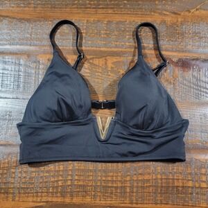 Victoria's Secret V Hardware Swim Top Black Size M Bikini Top Womens